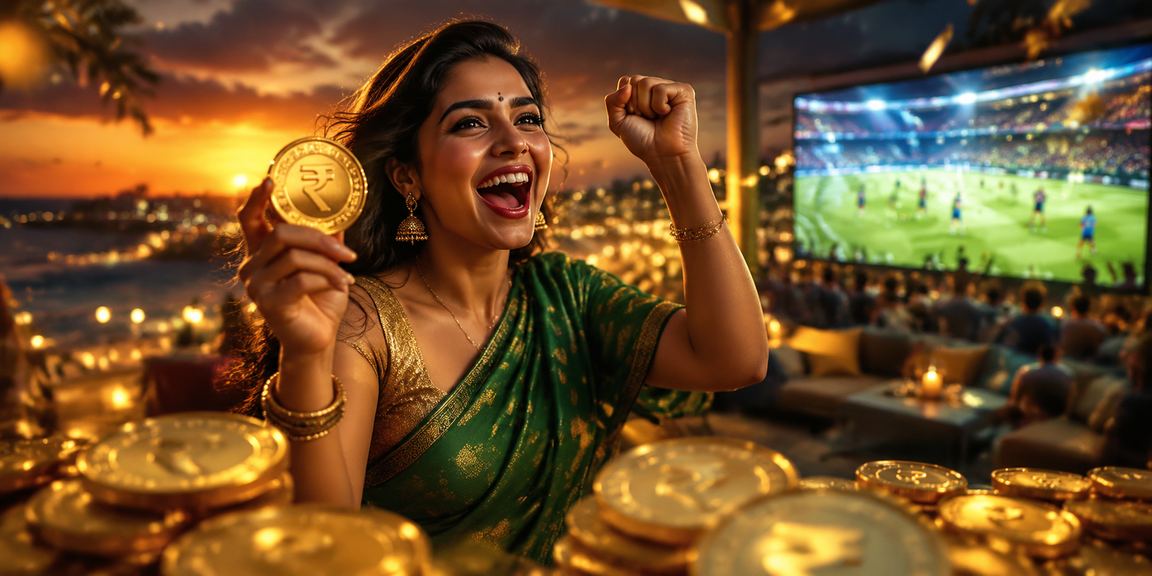 A vibrant casino entertainment scene on a beach at Goa
