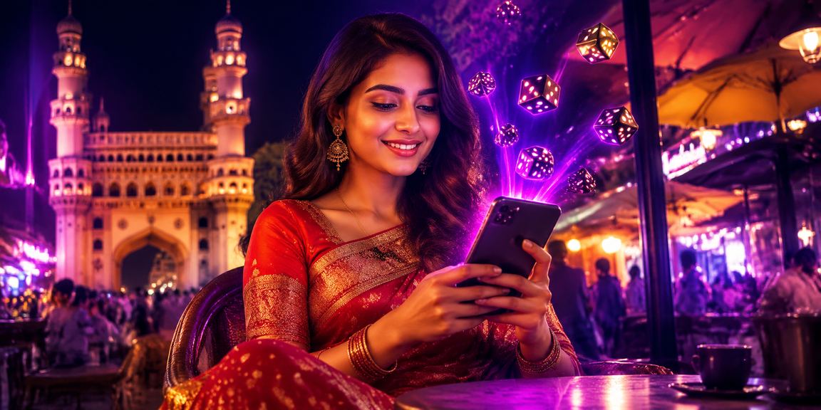 Traditional Hyderabad with local dice games in festive sarees
